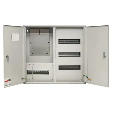 Щит учетно-распределительный навесной ЩРУн-3/48о IP31 двухдверный с окном 580х620х165