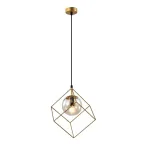 Светильник подвесной (подвес) Moon 5145-310 1 х Е14 40 Вт золото лофт - кантри потолочный
