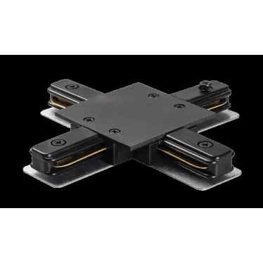 PTR/R CX-BL Коннектор чёрный X -обр. для встраиваемого шинопровода Jazzway