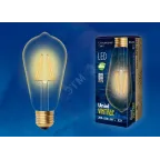 Лампа светодиодная LED-ST64-5W/GOLDEN/E27 GLV22GO LED Vintage. «конус», золотистая колба | UL-00002360 | Uniel