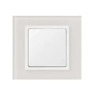 Рамка на 4 поста, S82N, белый - белый (стекло)