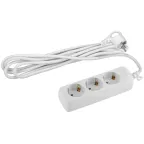 Удлинитель электрический с заземлением 3 розетки 5м ПВС 3x0,75мм2 10А UX-3e-5m ЭРА