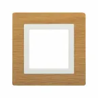 Рамка из натурального дерева, ''Avanti'', беленый дуб, 2 модуля
