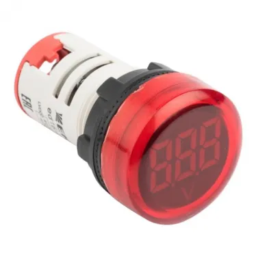 Индикатор значения напряжения красный ED16-22VD PROxima