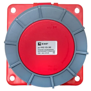 Розетка стационарная внутренняя угловая 4442 3Р+РЕ 125А 380В IP67 PROxima