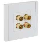 FORTE@PIANO Аудиорозетка 4-местная FP239 белый IEK