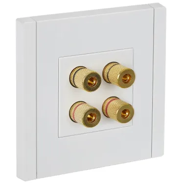 FORTE@PIANO Аудиорозетка 4-местная FP239 белый IEK