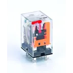 Промежуточное реле 2 контакта с LED индикацией и TEST функцией 5А 380В AC ПР-102