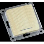 Переключатель одноклавишный скрытый с индикацией сосна 16А