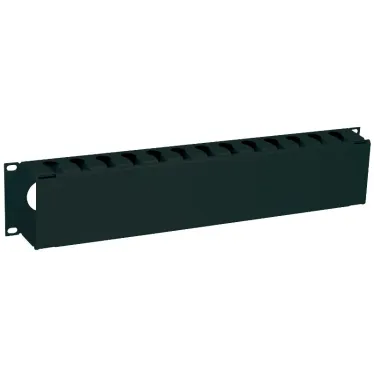 Органайзер кабельныйс крышкой 19дюйм 2U черный