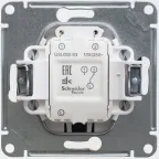 GLOSSA Переключатель одноклавишный с подсветкой схема 6а антрацит в рамку