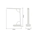 Светильник настольный NLED-495-5W-W светодиодный аккумуляторный складной белый