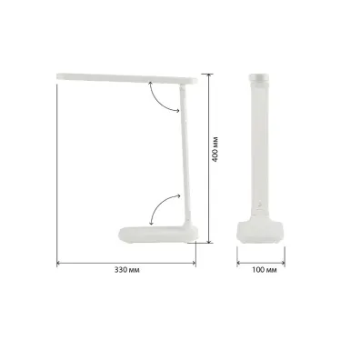 Светильник настольный NLED-495-5W-W светодиодный аккумуляторный складной белый