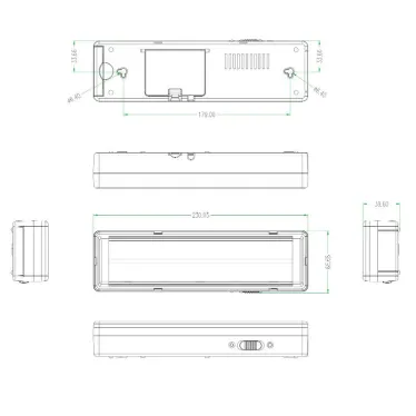 Светильник светодиодный аварийный непостоянный DBA-104-0-20 44LED 6ч IP20 стрелка (20/880)