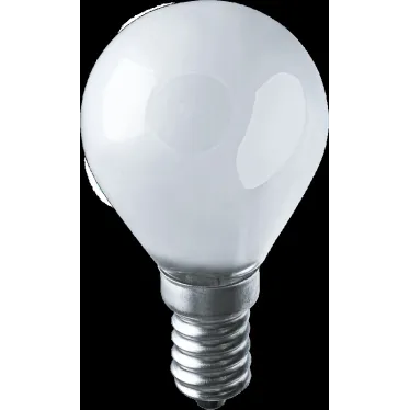 Лампа накаливания декоративная ДШ 60вт Р45 230в Е14 матовая (шар)