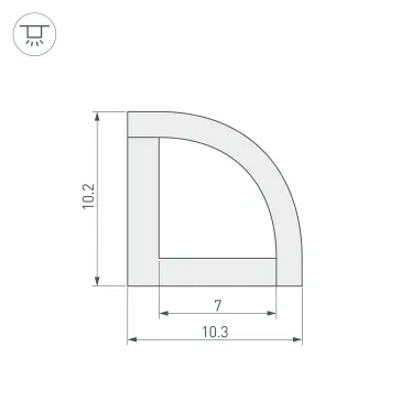 Заглушка MAG-ORIENT-CAP-POWER-2620 (WH) (Arlight, IP20 Пластик, 3 года) | 037324 | Arlight