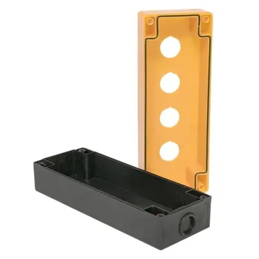 Корпус КП104 пластиковый 4 кнопки желтый