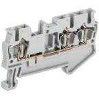 Клемма пружинная КПИ 3в-2,5 3 вывода 31А серый