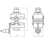 Зажим ответвительный (CTN 70 P) | 20900471 | ВК