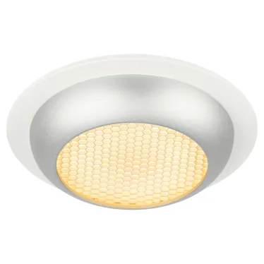 Встраиваемый светильник под лампу GX53  KL111 WH/SL белый/серебро матовый  | Б0061539 | ЭРА