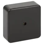 Распаячная коробка  BS-B-75-75-28 75х75х28мм без клеммы черная IP40 BS-B-75-75-28 | Б0061809 | ЭРА