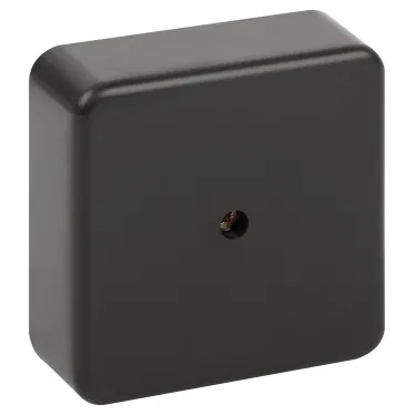 Распаячная коробка  BS-B-75-75-28 75х75х28мм без клеммы черная IP40 BS-B-75-75-28 | Б0061809 | ЭРА