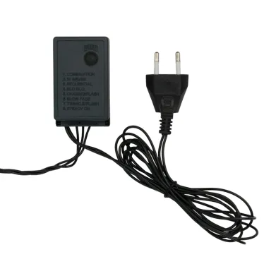 Гирлянда "Мультишарики" Ø17,5 мм, 10 м, темно-зеленый ПВХ, 80 диодов, цвет Мультиколор | 303-509-6 | NEON-NIGHT