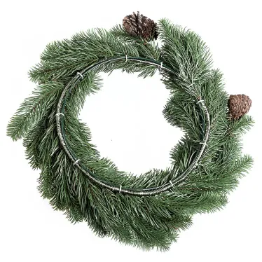 Еловый венок с шишками Ø 45см, Литой | 307-144 | NEON-NIGHT