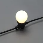 Уличная гирлянда Лофт, черный каучук, 20 матовых ламп х 5 LED, влагостойкая IP44 | 331-356 | NEON-NIGHT