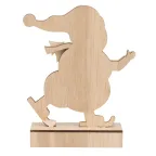 Деревянная фигурка с подсветкой Снеговик 18 см | 504-017 | NEON-NIGHT