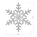 Фигура ARD-SNOWFLAKE-M3-920x920-432LED White (230V, 30W) | 025306 | Arlight