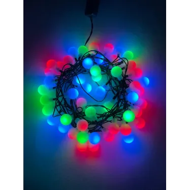 Гирлянда светодиодная  Нить Шарики d18мм, 5 м мультиколор,  ENIN - 18BM   220V, IP20 (36/648) | Б0047968 | ЭРА