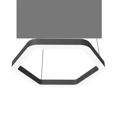 Светодиодный светильник Enso G 1100х980х40 мм 78 Вт 4000 К подвесной RAL9005 черный матовый с рассеивателем опал | V1-R0-9G524-30000-2007840 | VARTON