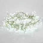 Гирлянда Мишура LED 6 м прозрачный ПВХ, 576 диодов, цвет белый | 303-615 | NEON-NIGHT