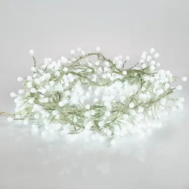 Гирлянда Мишура LED 6 м прозрачный ПВХ, 576 диодов, цвет белый | 303-615 | NEON-NIGHT