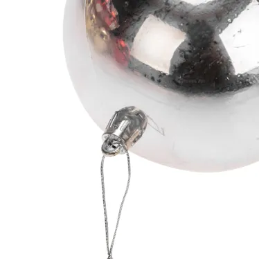 Елочная фигура Шар Ø 10 см, цвет серебряный глянцевый | 502-075 | NEON-NIGHT