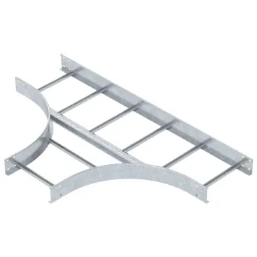 Т-образная секция лестничного лотка 110х400 мм R-500 мм