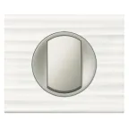 Рамка, однопостовая, Corian белый рельеф