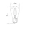 Ретро лампа Filament ST45 E27, 2W, 230В Теплая белая 3000K | 601-801 | NEON-NIGHT