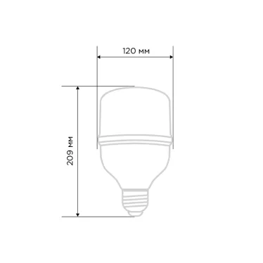 Лампа светодиодная высокомощная 50 Вт E27 с переходником на E40 4750 Лм 4000 K нейтральный свет | 604-150 | Rexant