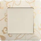 Valena LIFE Выключатель 10АХ 250В с лицевой панелью Безвинтовые зажимы Слоновая кость