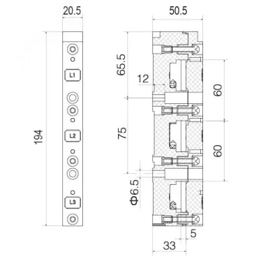Трансформатор тока CT30 400A, класс 0.5, 5ВА