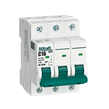 Выключатель автоматический 3Р 16А х-ка C ВА-103M 6кА