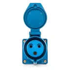 Розетка кабельная 16А 2Р+Е IP44 на поверхность 220В