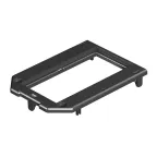 Накладка монтажной коробки GB2/3 2xModul45 104x76 мм (полиамид,черный)