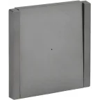 FORTE@PIANO Выключатель 1-клавишный проходной с индикацией 10А FP504 сталь IEK