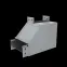 Угол верт. внутр. L 100х500 мм с разворотом трассы на 90 гр. ПЛЮС