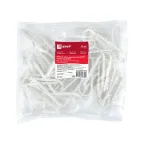 Дюбель-хомут для круглого кабеля (19-25мм) белый (50 шт) PROxima