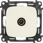 Розетка Valena ALLURE ТВ оконечная 10дБ 0-862 МГц лицевая панель слоновая кость