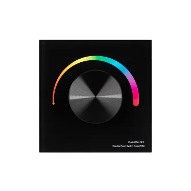 Панель SMART-P5-RGB-G-IN Black (3V, Rotary, 2.4G) (Arlight, IP20 Пластик, 5 лет) | 033757 | Arlight